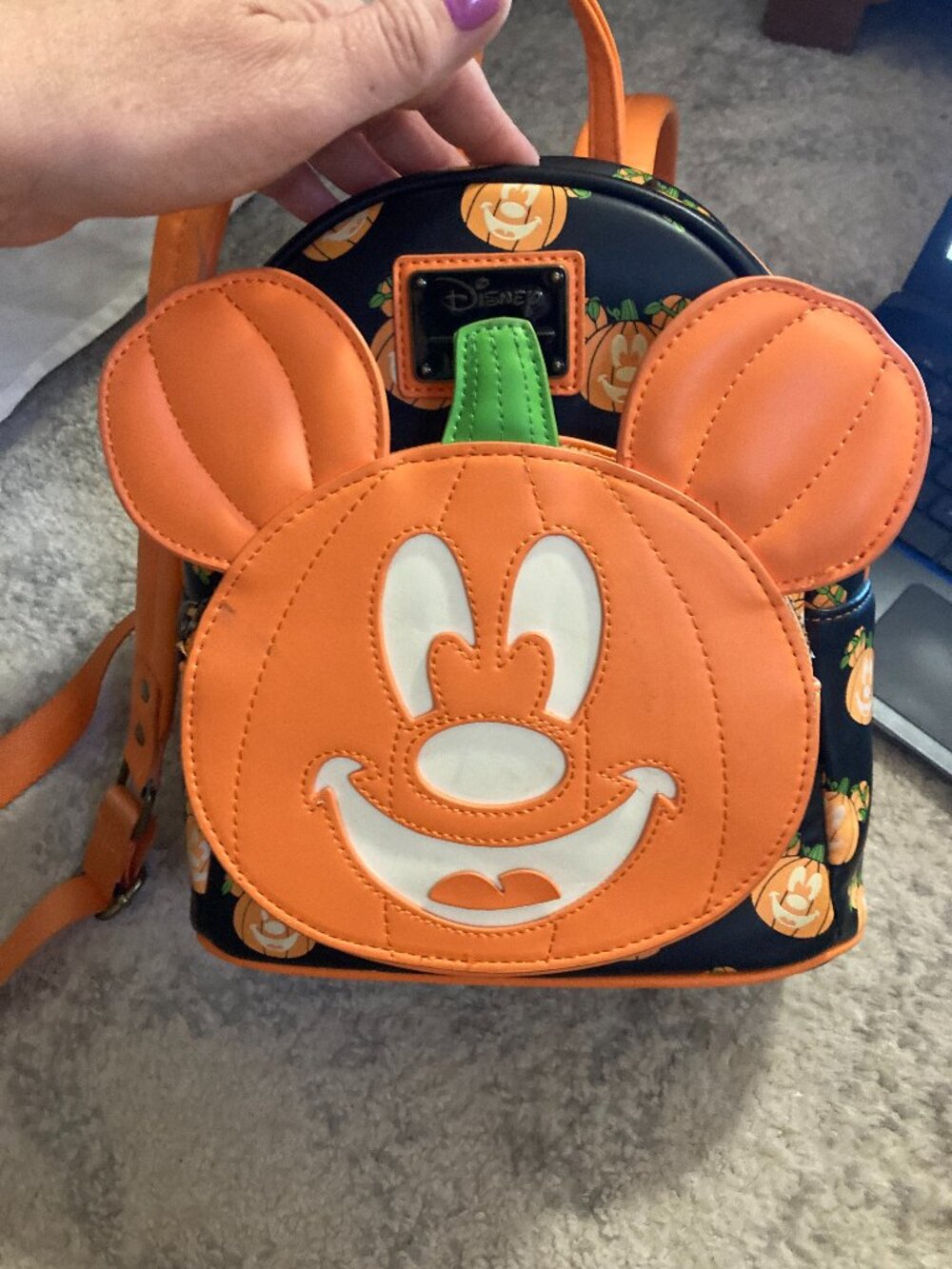 Disney Loungefly mini backpack jack o lantern